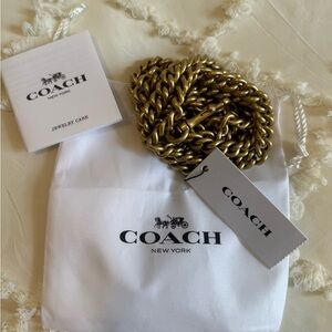 COACH Dinky Gold Chain